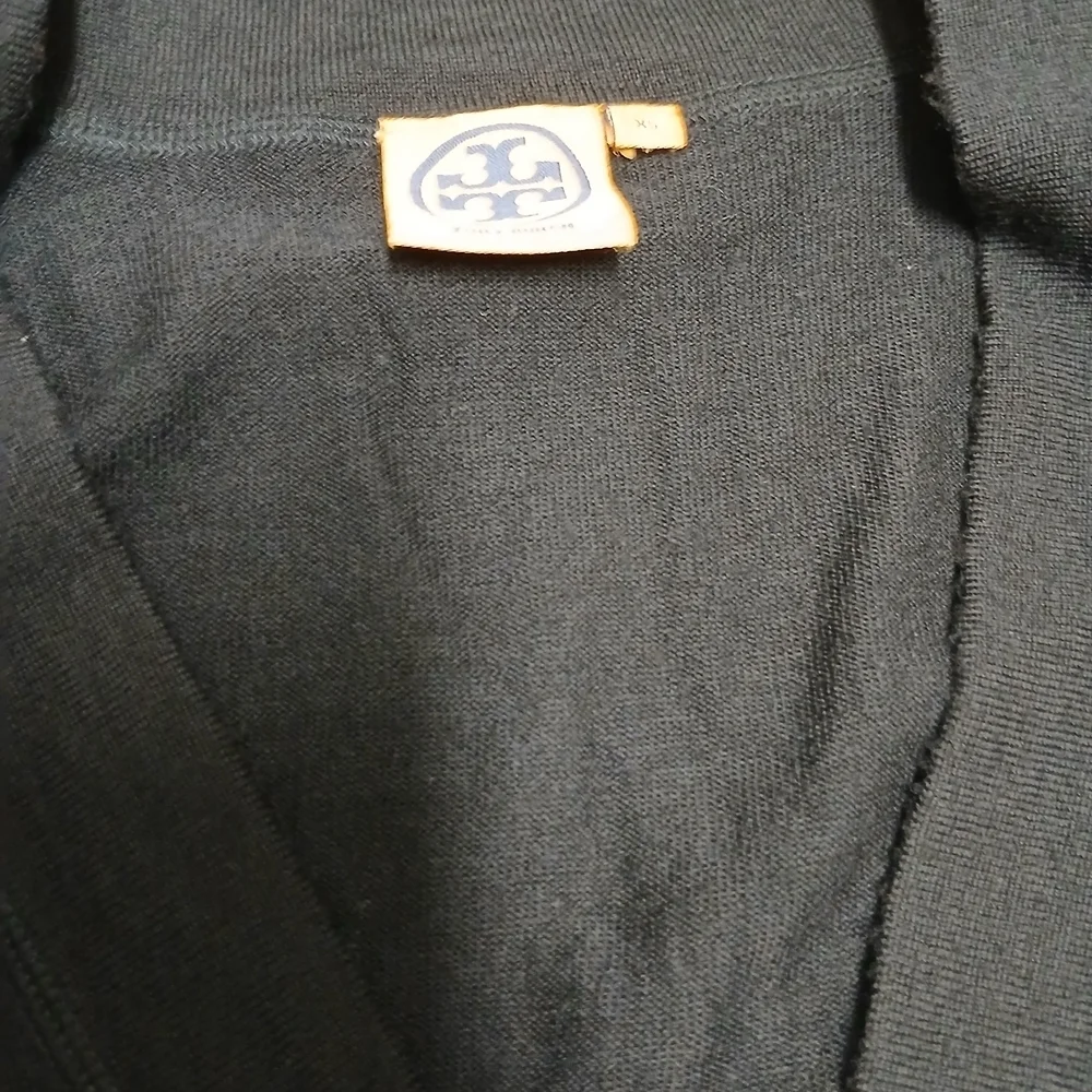 Tory Burch Dark Blue‎ Cardigan with Gold Buttons